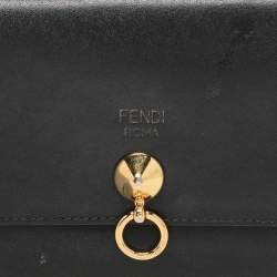 Fendi Black Leather By The Way Bifold Wallet