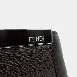 Pre Owned Fendi Brown Leather Toujour Medium Satchel Bag