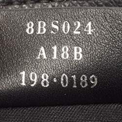 Fendi Black Leather Kan I F Wallet On Chain 