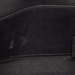 Fendi Black Leather Kan I F Wallet On Chain 