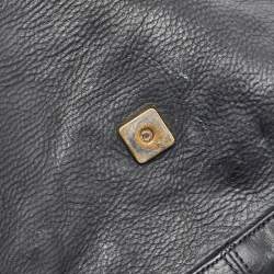 Pre Owned Fendi Black Leather Mama Forever Large Flap Shoulder Bag