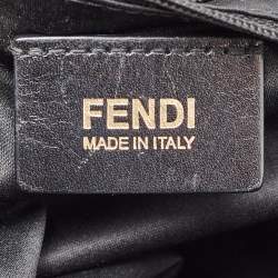 Pre Owned Fendi Black Leather Mama Forever Large Flap Shoulder Bag