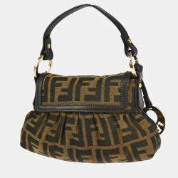 Fendi Brown Canvas Zucca Handbag
