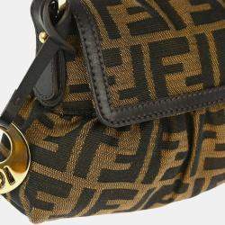 Fendi Brown Canvas Zucca Handbag