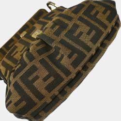 Fendi Brown Canvas Zucca Handbag