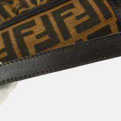 Fendi Brown Canvas Zucca Handbag