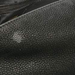 مملوكة مسبقًا Fendi Black Shimmer Leather Large Mama Forever Flap Shoulder Bag