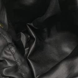 مملوكة مسبقًا Fendi Black Shimmer Leather Large Mama Forever Flap Shoulder Bag