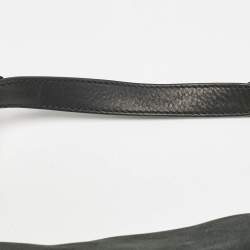 مملوكة مسبقًا Fendi Black Shimmer Leather Large Mama Forever Flap Shoulder Bag