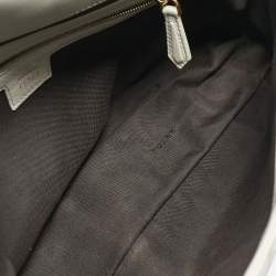Fendi White Zucca Embossed Leather Baguette NM Bag