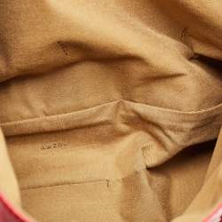 Pre Owned Fendi Red Leather Forever Flap Tote