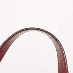  Fendi Red Zucca Canvas and Leather Borsa Chef Tote