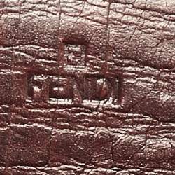 Fendi Beige/Brown Zucchino Canvas and Leather Forever Flap Continental Wallet