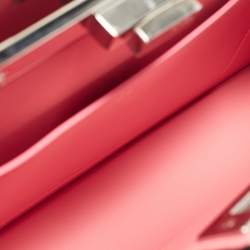 Fendi Pink Patent Leather Medium Peekaboo Cut Bag