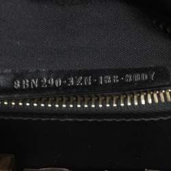 Fendi Black Leather Medium Peekaboo Top Handle Bag