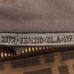 Fendi Tan Leather Large Peekaboo Top Handle Bag