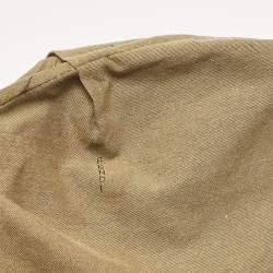 Pre Owned Fendi Tobacco Zucca Canvas Chef Chain Hobo