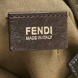 Pre Owned Fendi Tobacco Zucca Canvas Chef Chain Hobo