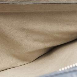 Fendi Light Blue Selleria Leather Front Zip Wallet Organizer
