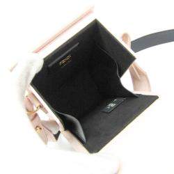 Fendi Pink Leather Box Shoulder Bag