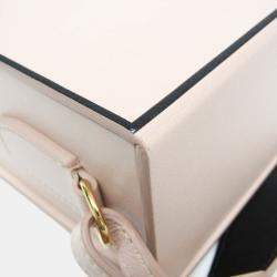 Fendi Pink Leather Box Shoulder Bag