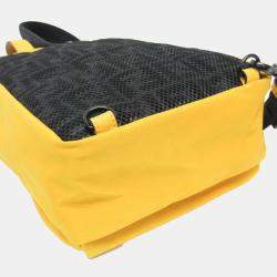 Fendi Yellow Nylon Fendines Sling Backpack