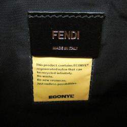 Fendi Yellow Nylon Fendines Sling Backpack