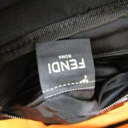 Fendi Yellow Nylon Fendines Sling Backpack