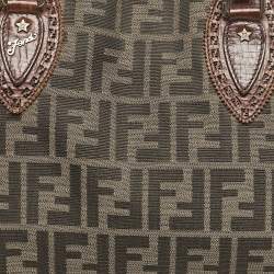 Fendi Tobacco Zucca Canvas Medium Chef De Jour Bag