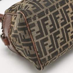 Fendi Tobacco Zucca Canvas Medium Chef De Jour Bag