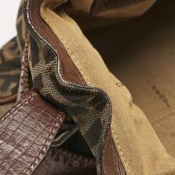 Fendi Tobacco Zucca Canvas Medium Chef De Jour Bag