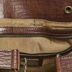 Fendi Tobacco Zucca Canvas Medium Chef De Jour Bag