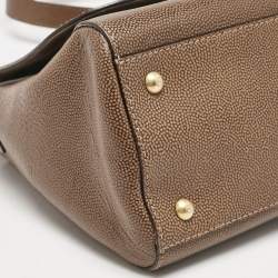 Pre Owned Fendi Tricolor Leather and Calf Hair Anna Shoulder Bag