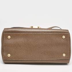 Pre Owned Fendi Tricolor Leather and Calf Hair Anna Shoulder Bag