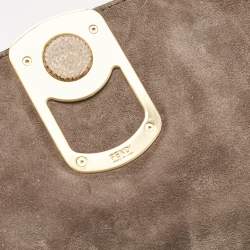 Pre Owned Fendi Tricolor Leather and Calf Hair Anna Shoulder Bag