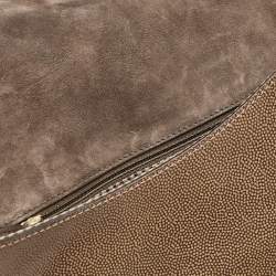 Pre Owned Fendi Tricolor Leather and Calf Hair Anna Shoulder Bag