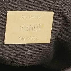 Fendi Multicolor Zucca Coated Canvas and Leather Inlay Baguette Bag