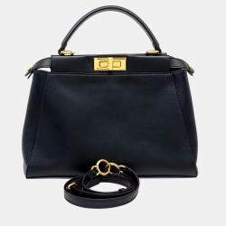 Fendi Black Leather Peekaboo Medium bag