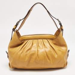 Fendi Tan Leather Doctor B Hobo