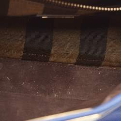 Fendi Blue Leather Regular Peekaboo Top Handle Bag