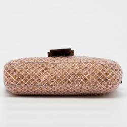 مملوكة مسبقًا Fendi Multicolor Beads and Leather Baguette Bag