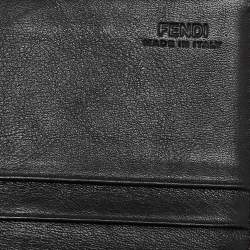 Fendi Tobacco Zucca Canvas FF Logo Continental Wallet