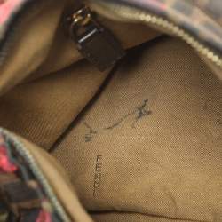 Fendi Brown Zucca Floral Print Canvas and Leather Chef Shoulder Bag