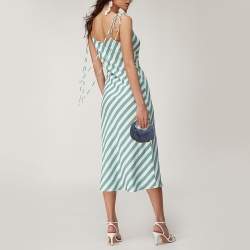 مملوكة مسبقًا Fendi Blue Denim Nano Fendigraphy Hobo