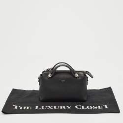 Fendi Black Leather Mini By The Way Shoulder Bag