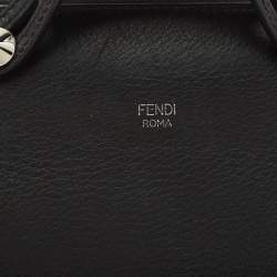 Fendi Black Leather Mini By The Way Shoulder Bag