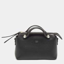 Fendi Black Leather Mini By The Way Shoulder Bag