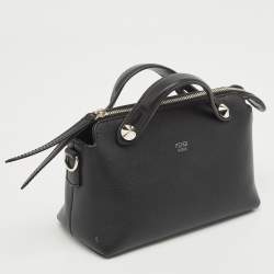 Fendi Black Leather Mini By The Way Shoulder Bag