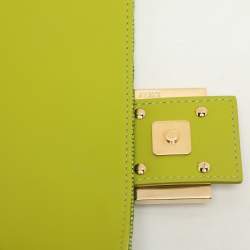 Fendi Green Sequins Paillettes Medium Sex and The City Baguette Bag