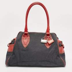 Fendi Red/Blue Denim Chef Du Jour Satchel